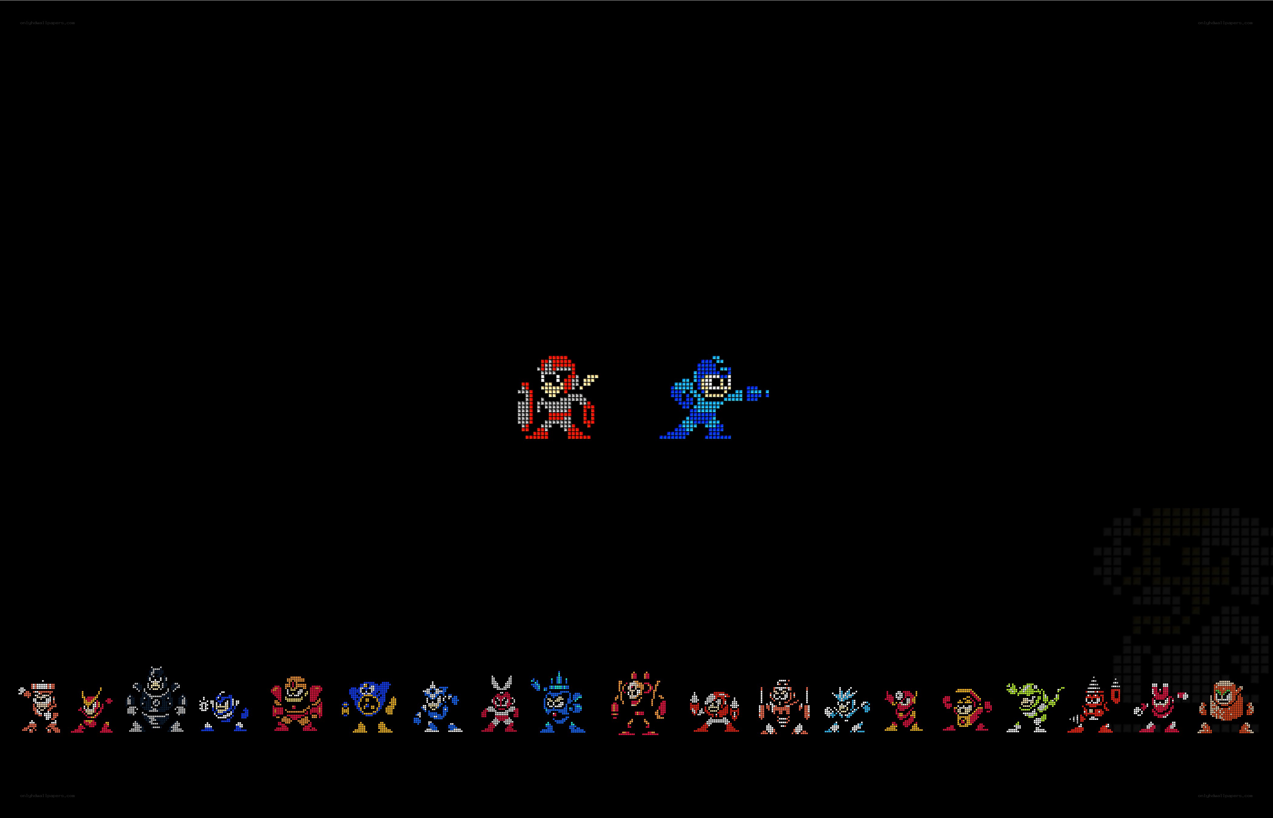 Mega Man character lineup