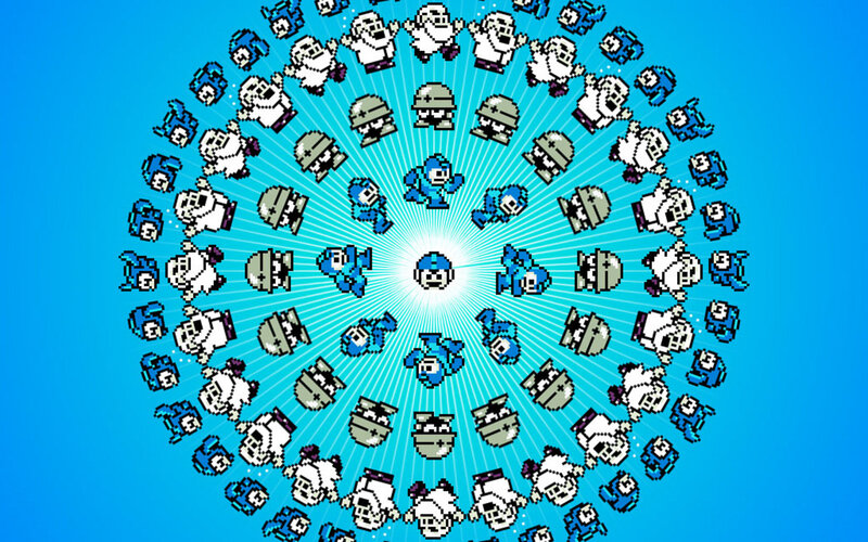 Mega Man character mandala