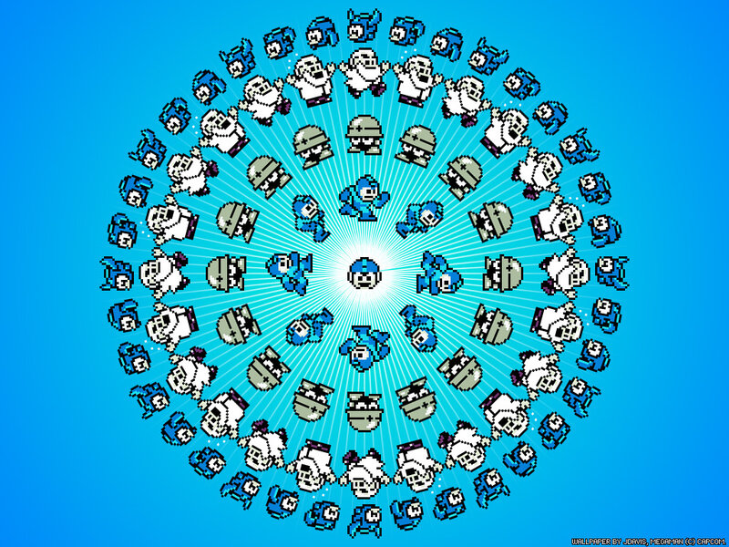Mega Man character mosaic