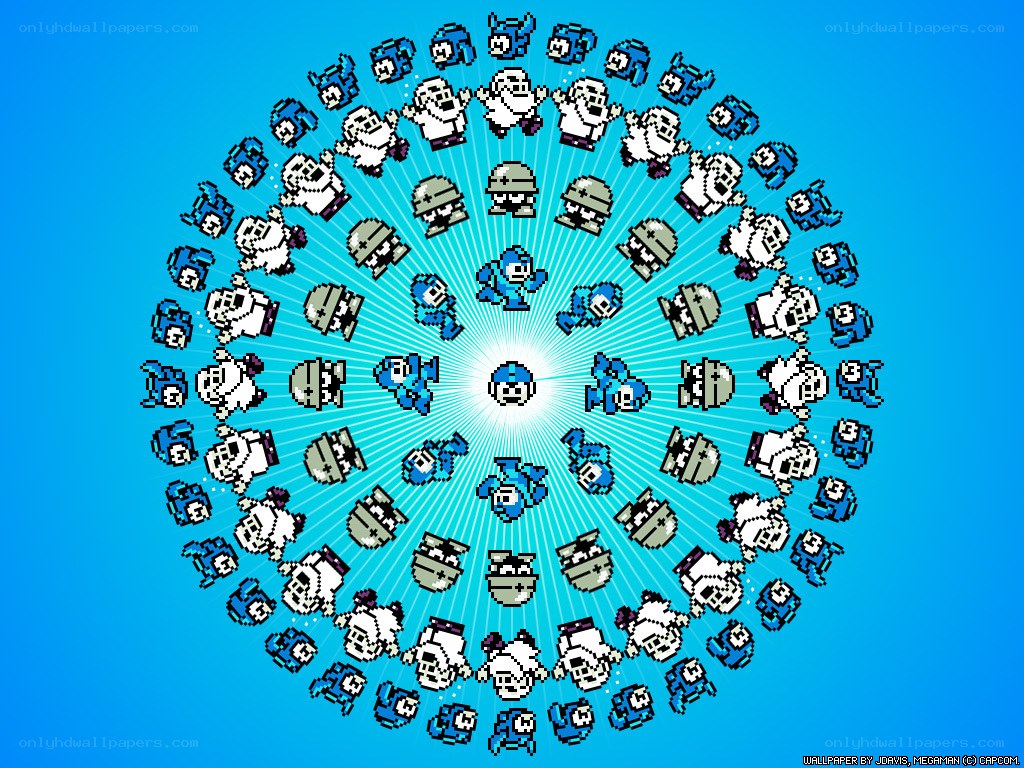 Mega Man character mosaic