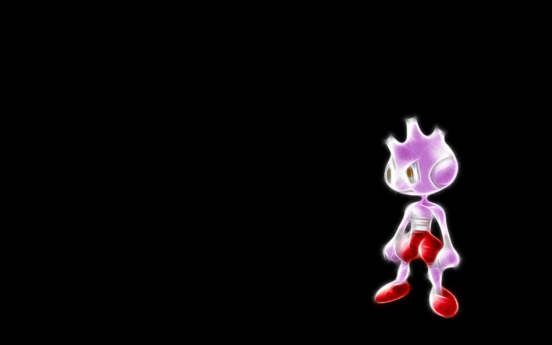 Mega Man character on black background
