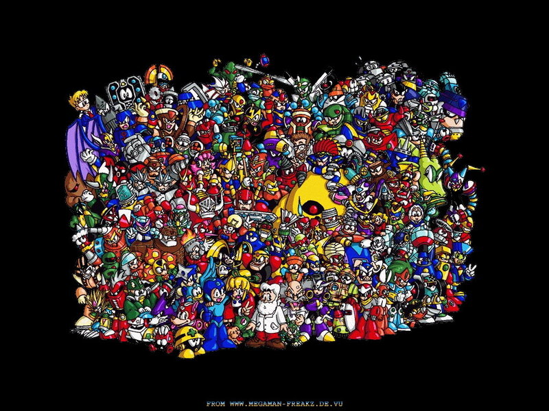 Mega Man Characters — Black