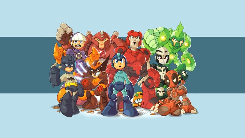 Mega Man Characters — Blue, Confident