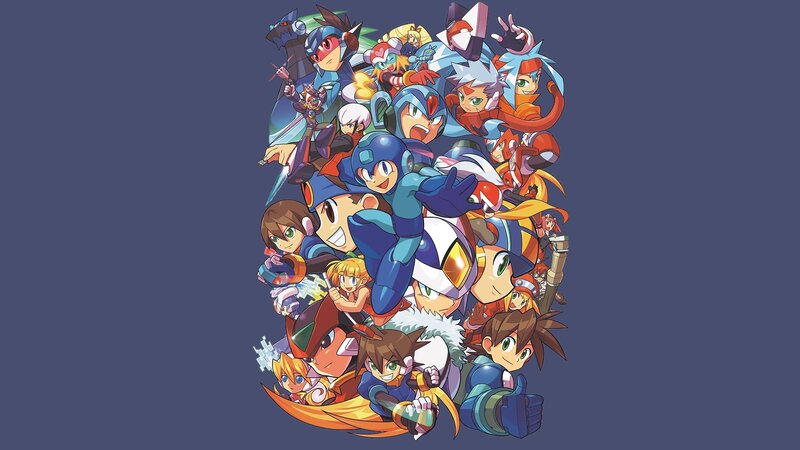 Mega Man Characters — Blue, Energetic, Anime, Video Game Characters
