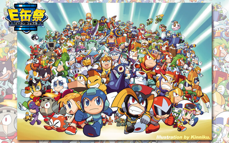 Mega Man Characters — Blue, Energetic, Manga, Robotic Enemies