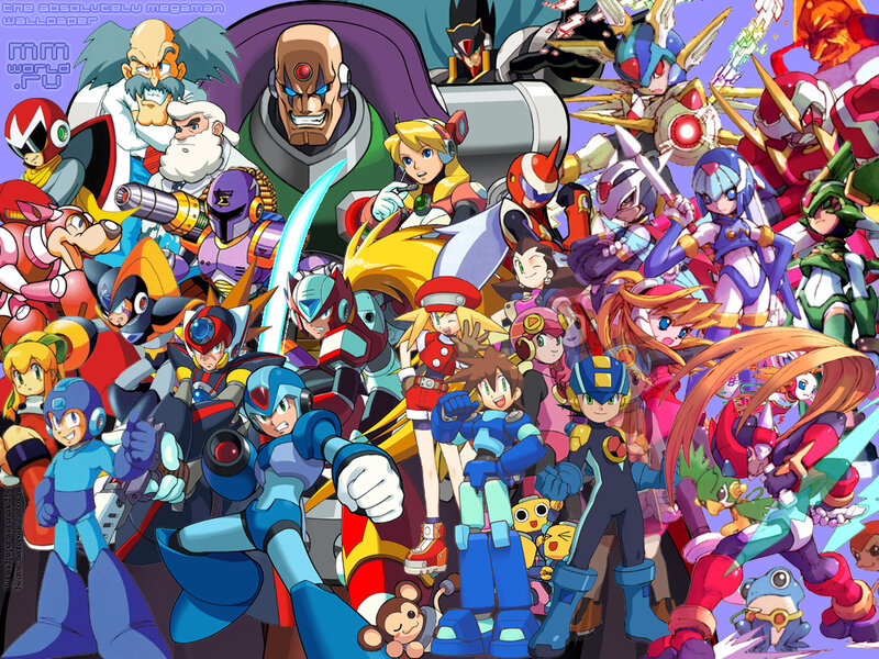 Mega Man Characters — Blue, Energetic