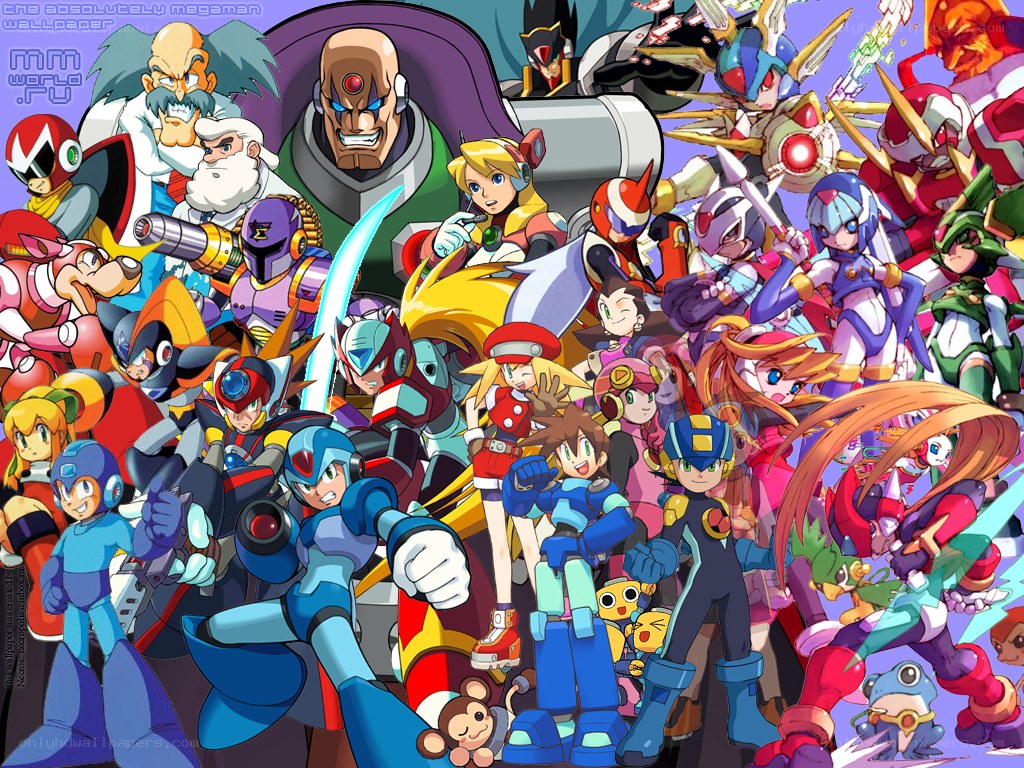 Mega Man characters collage