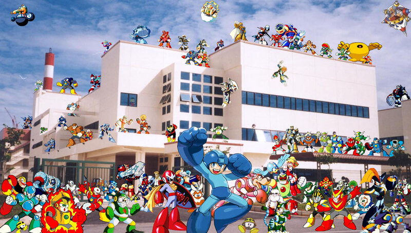 Mega Man characters collage