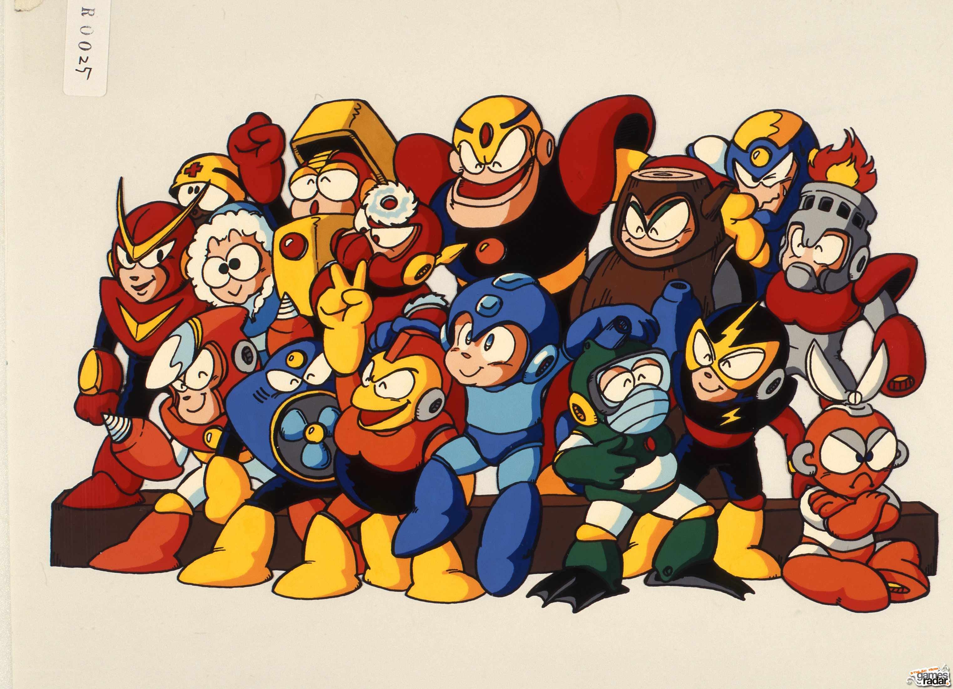 Mega Man characters group portrait