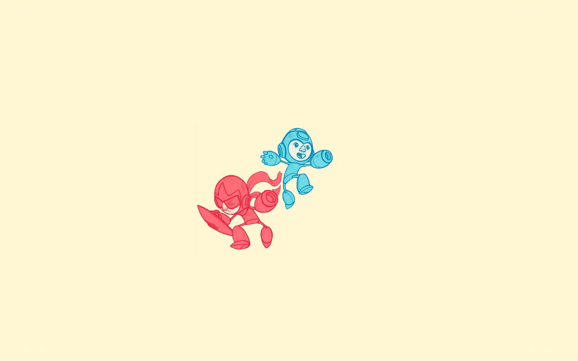 Mega Man characters in motion