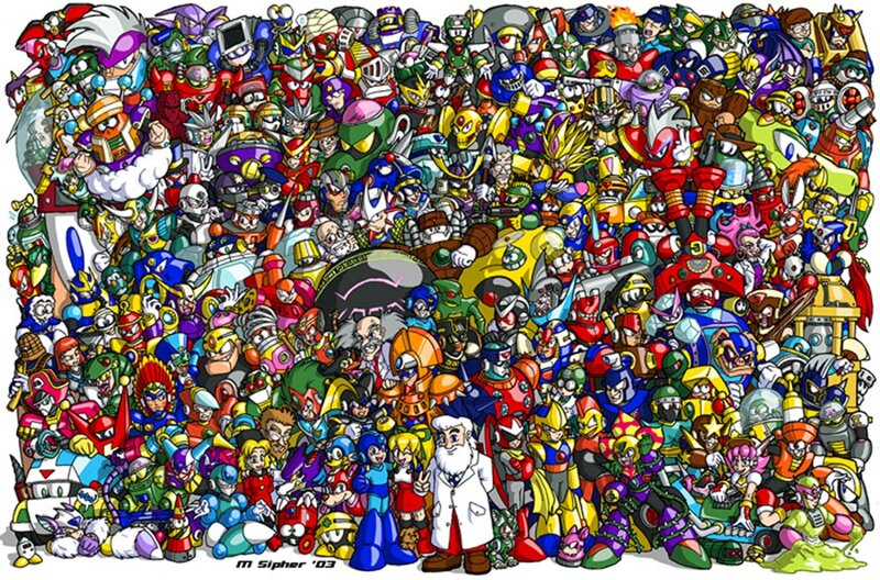 Mega Man Characters — Red, Chaotic