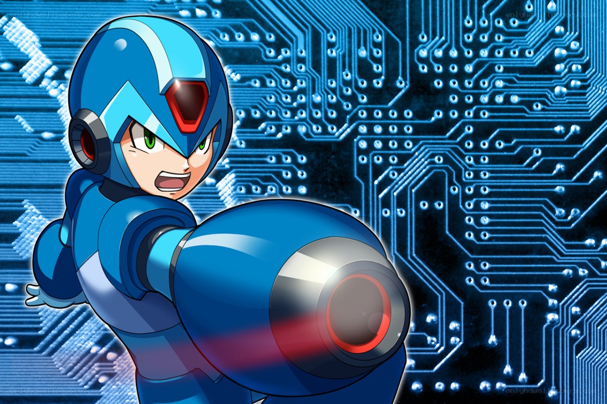 Mega Man in action