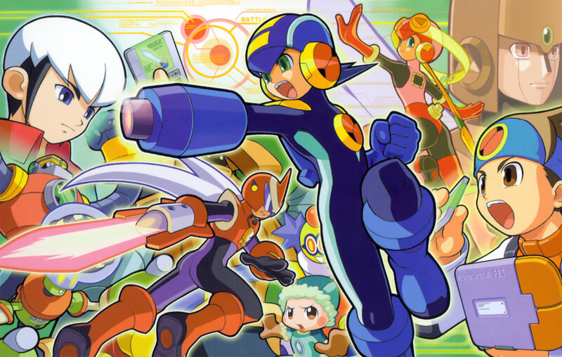 Mega Man in Action — Blue, Dynamic