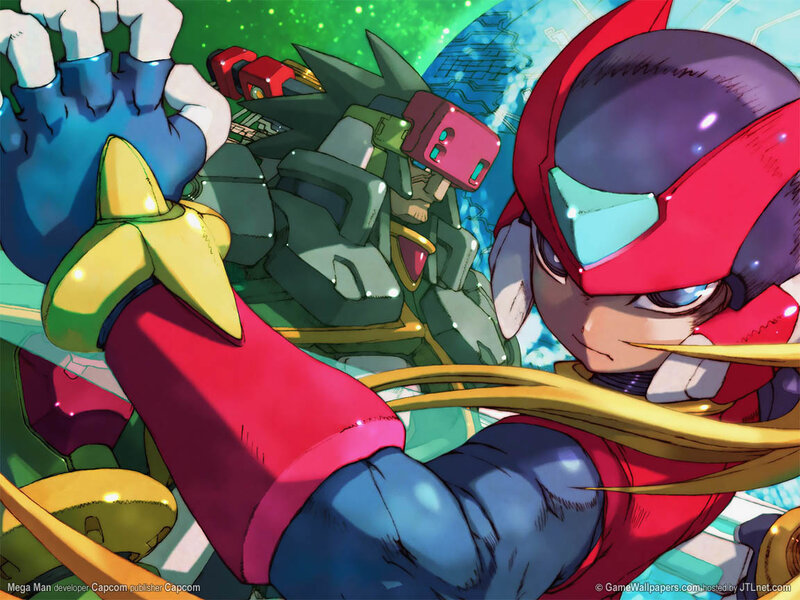 Mega Man in Action — Red