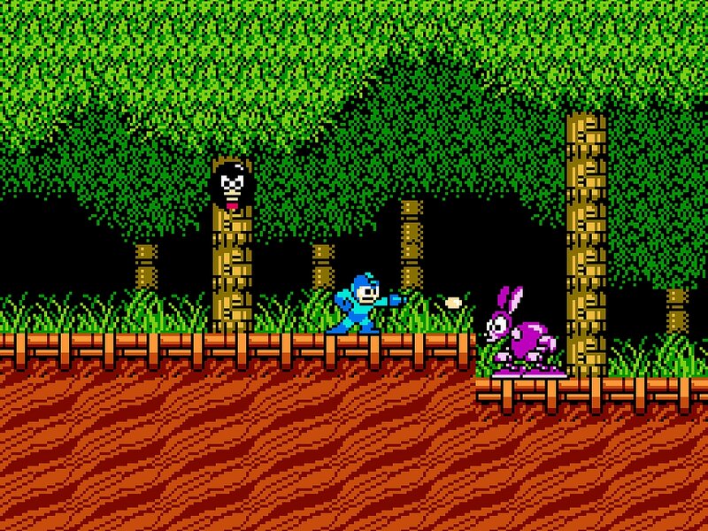 Mega Man in Forest
