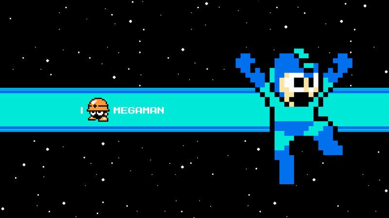 Mega Man in space