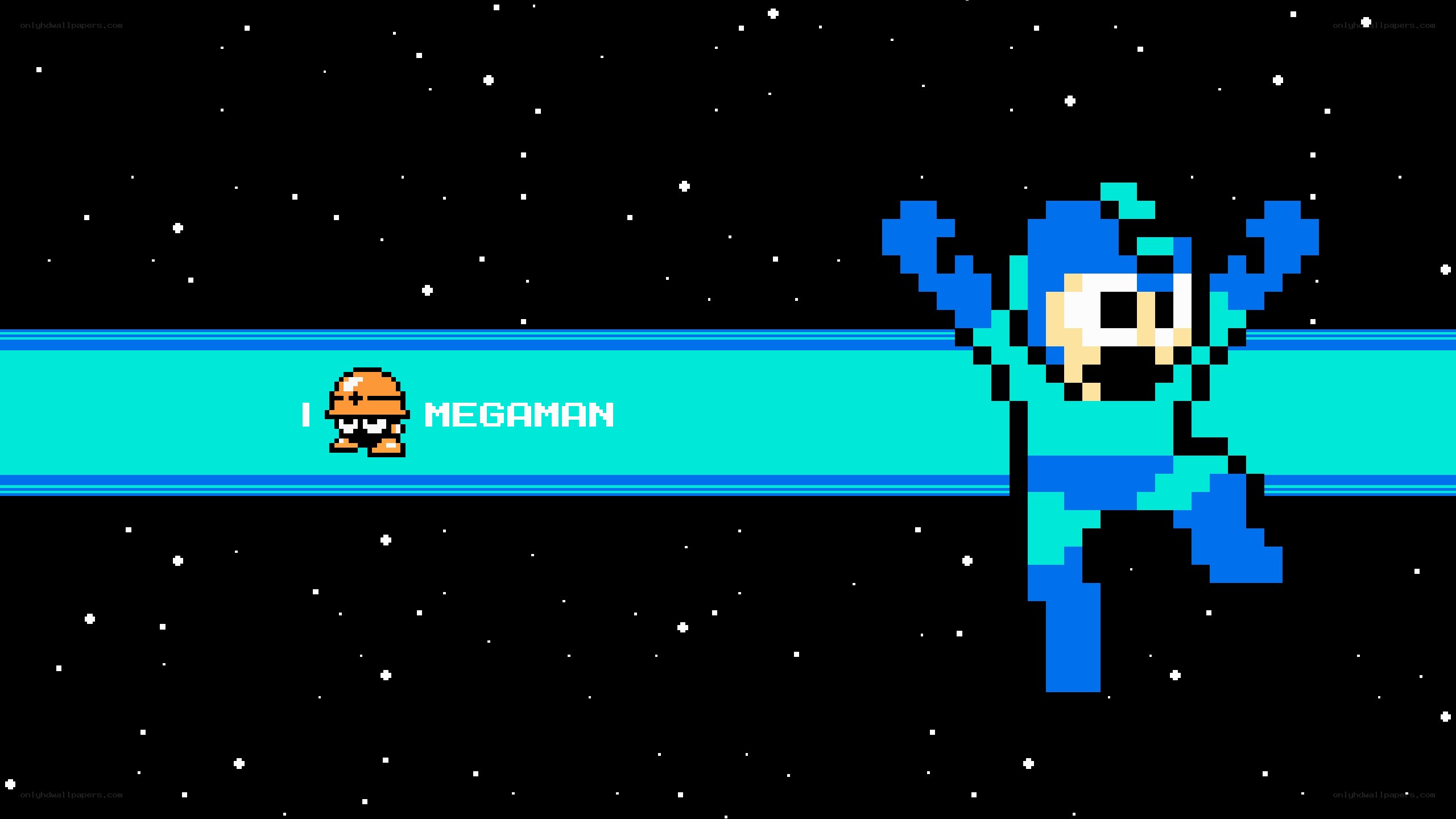 Mega Man in space