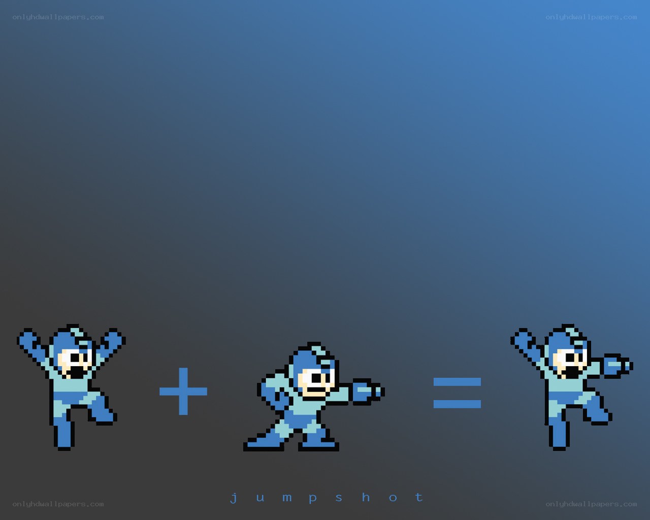Mega Man jump shot