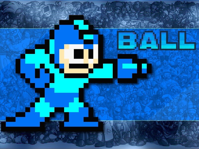 Mega Man pixel art wallpaper