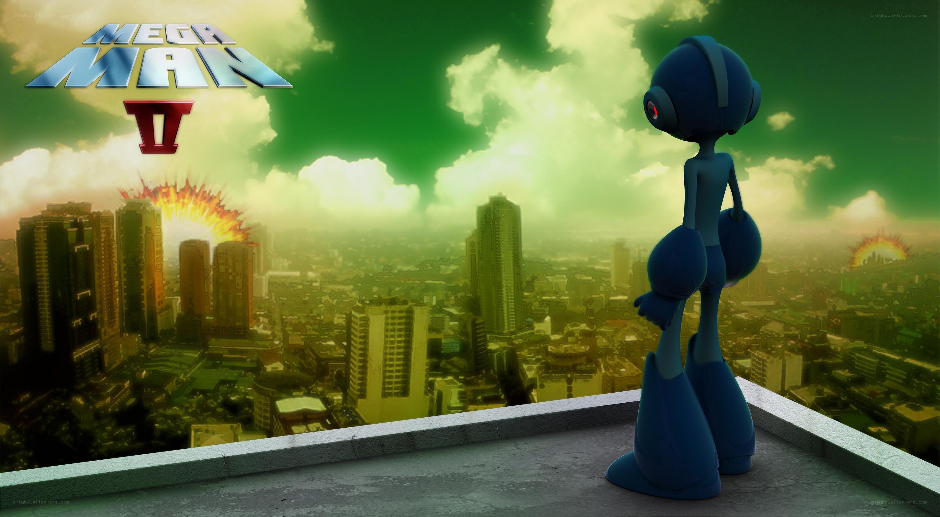 Mega Man V city view