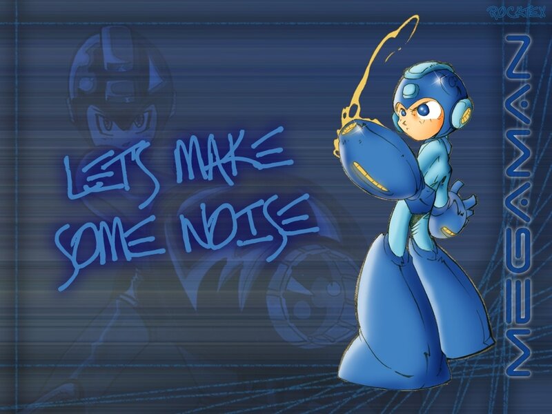 Mega Man with cannon