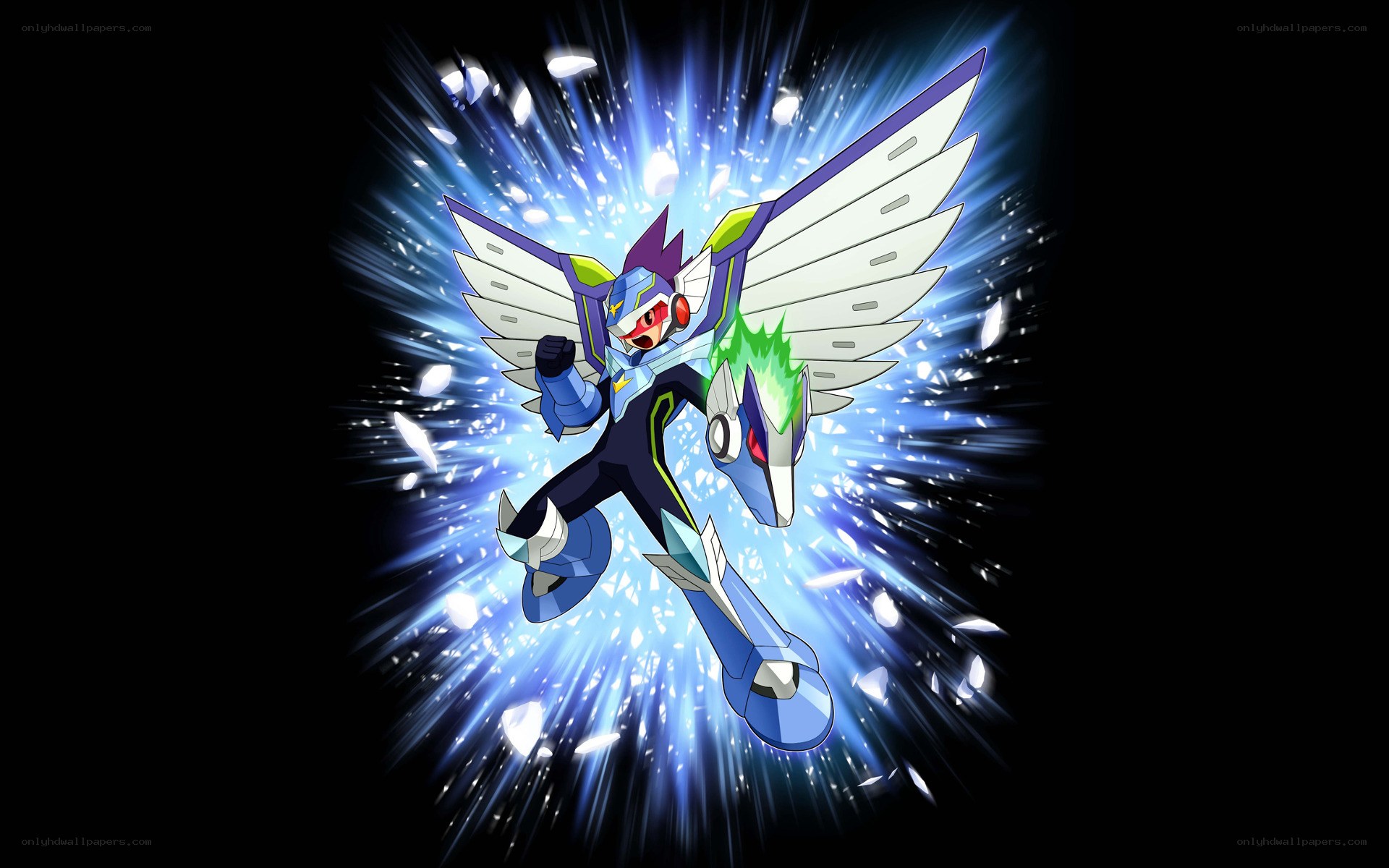 Mega Man X character in action
