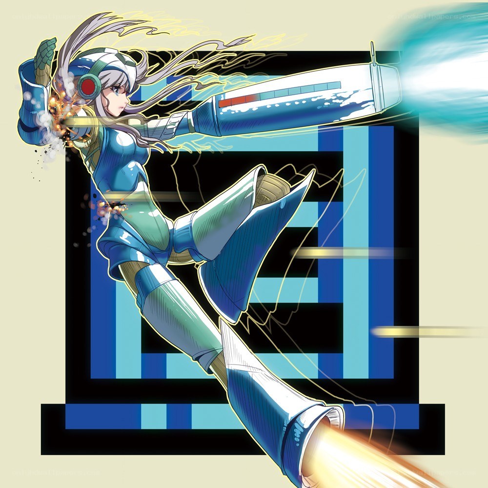 Mega Man X character in action