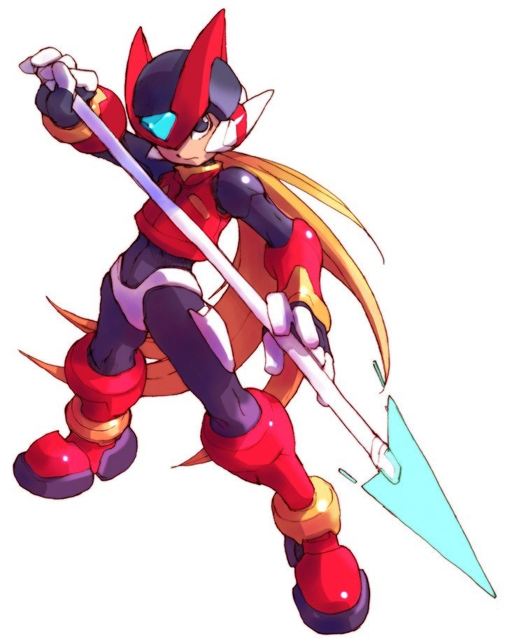 Mega Man X character with spear