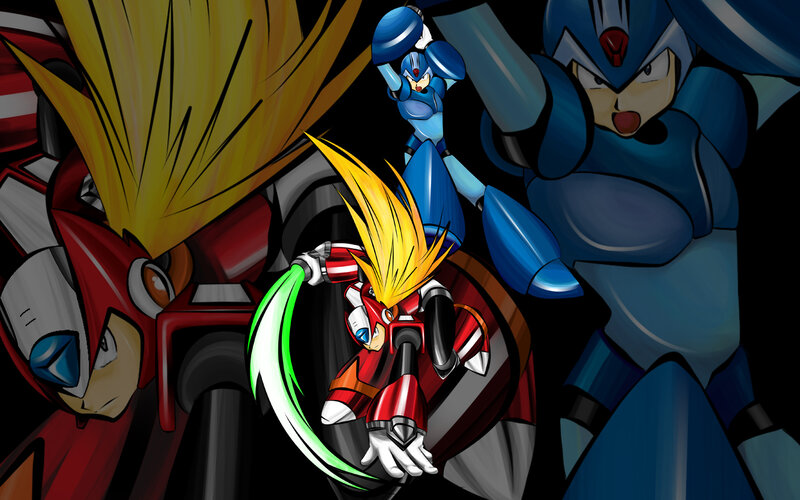 Mega Man X Characters — Blue, Dramatic