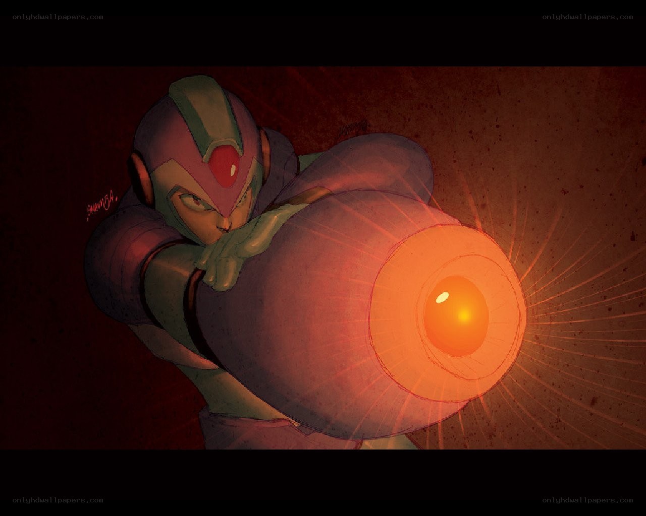 Mega Man X charging weapon