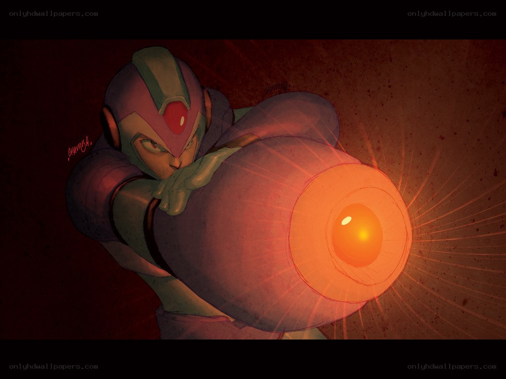 Mega Man X firing weapon