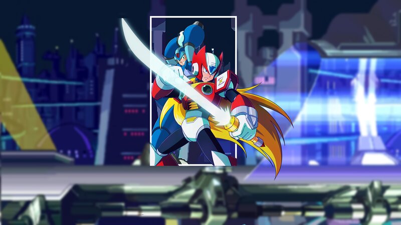 Mega Man X Holding a Sword