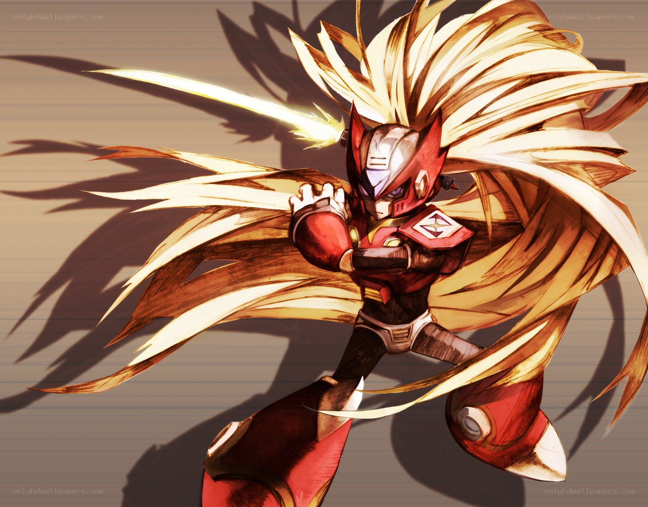 Mega Man X in action