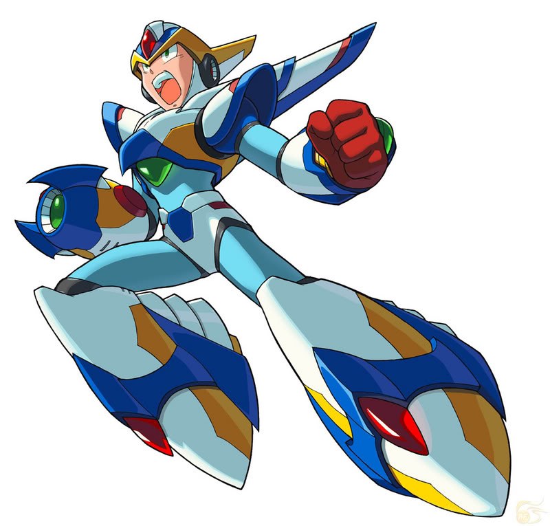 Mega Man X in action