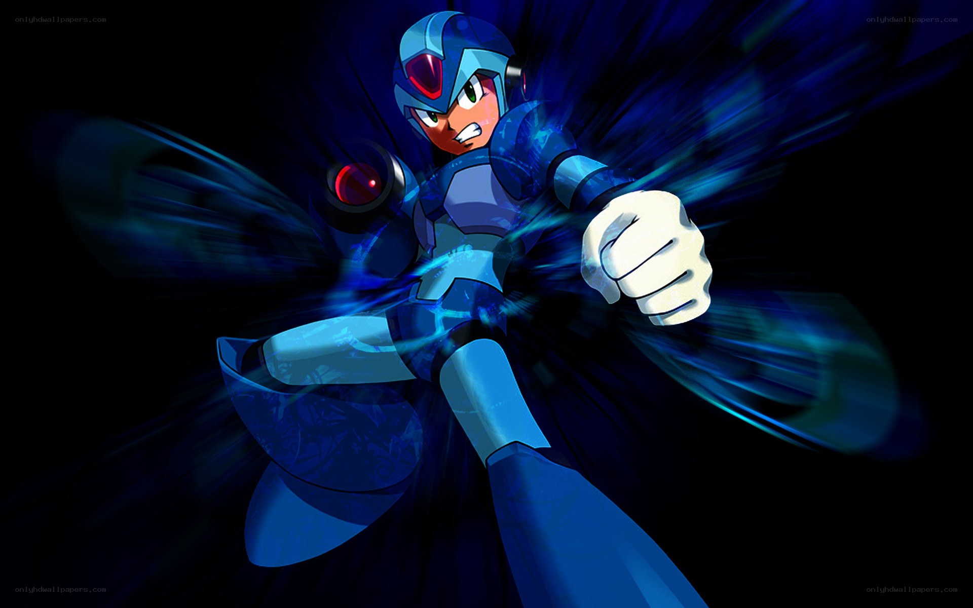 Mega Man X in action