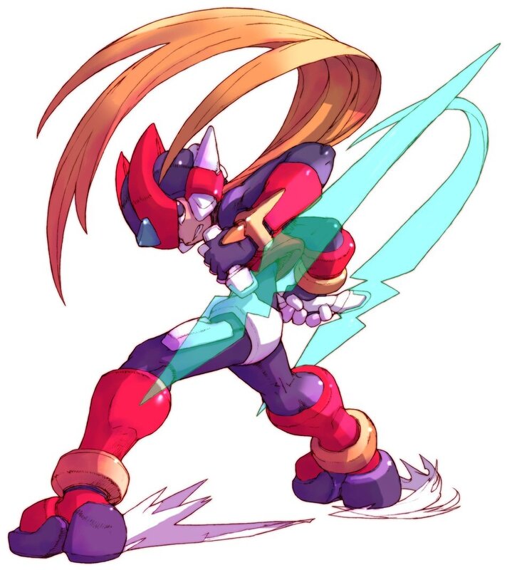 Mega Man X in action