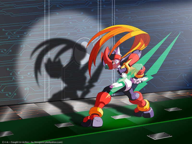 Mega Man X in action