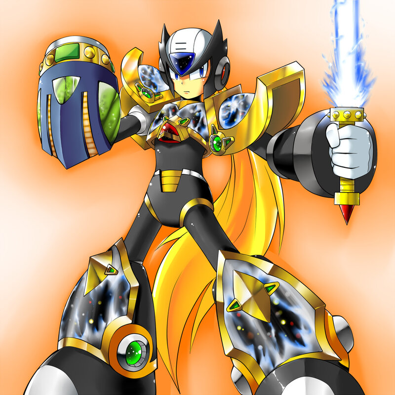 Mega Man X in battle armor