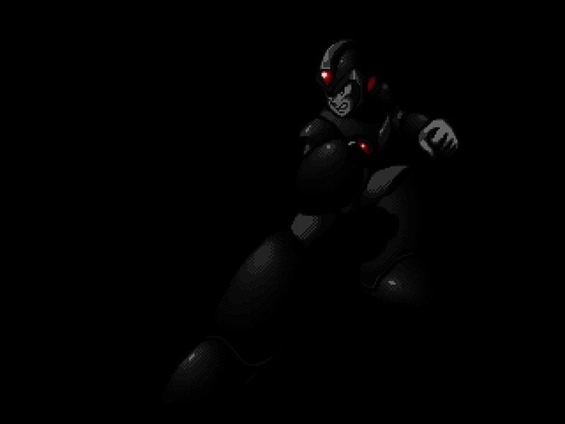 Mega Man X in dark armor
