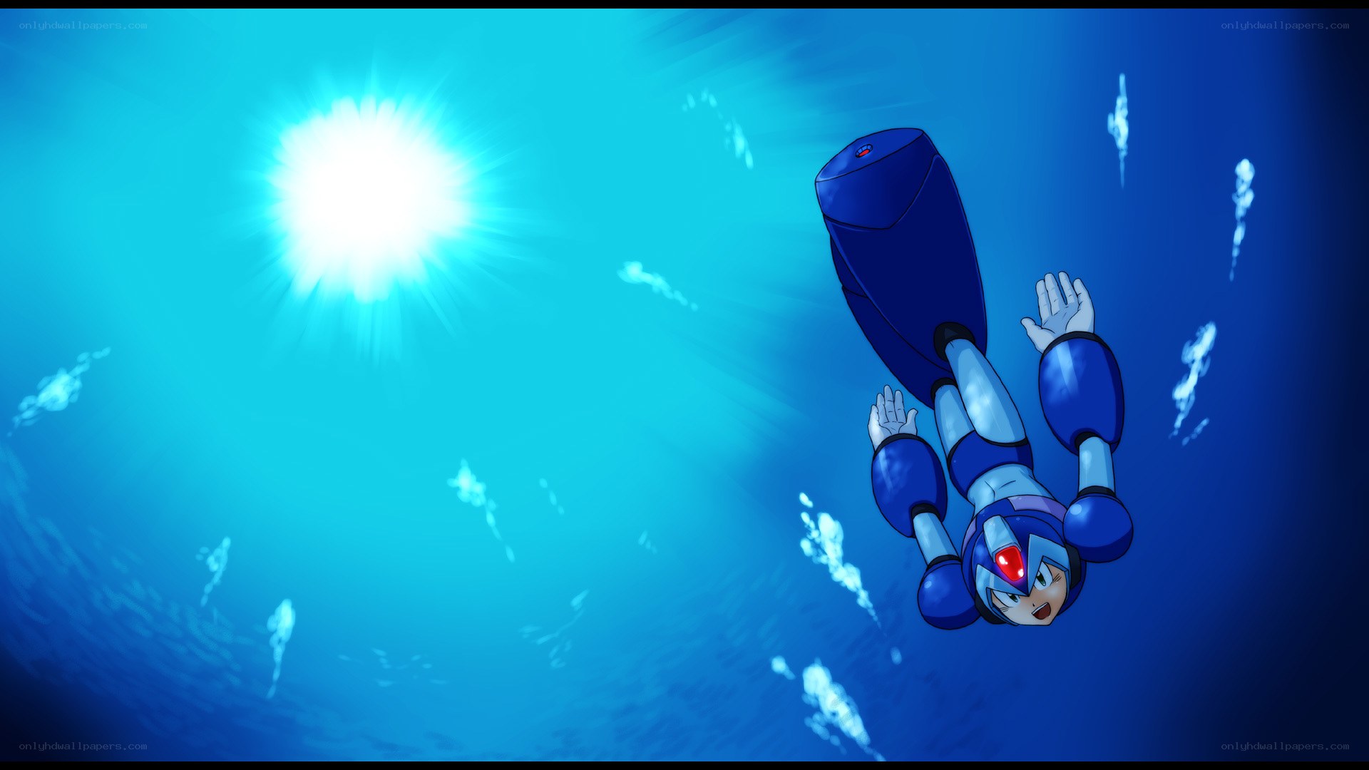 Mega Man X underwater scene