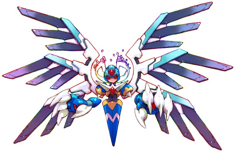 Mega Man X with wings