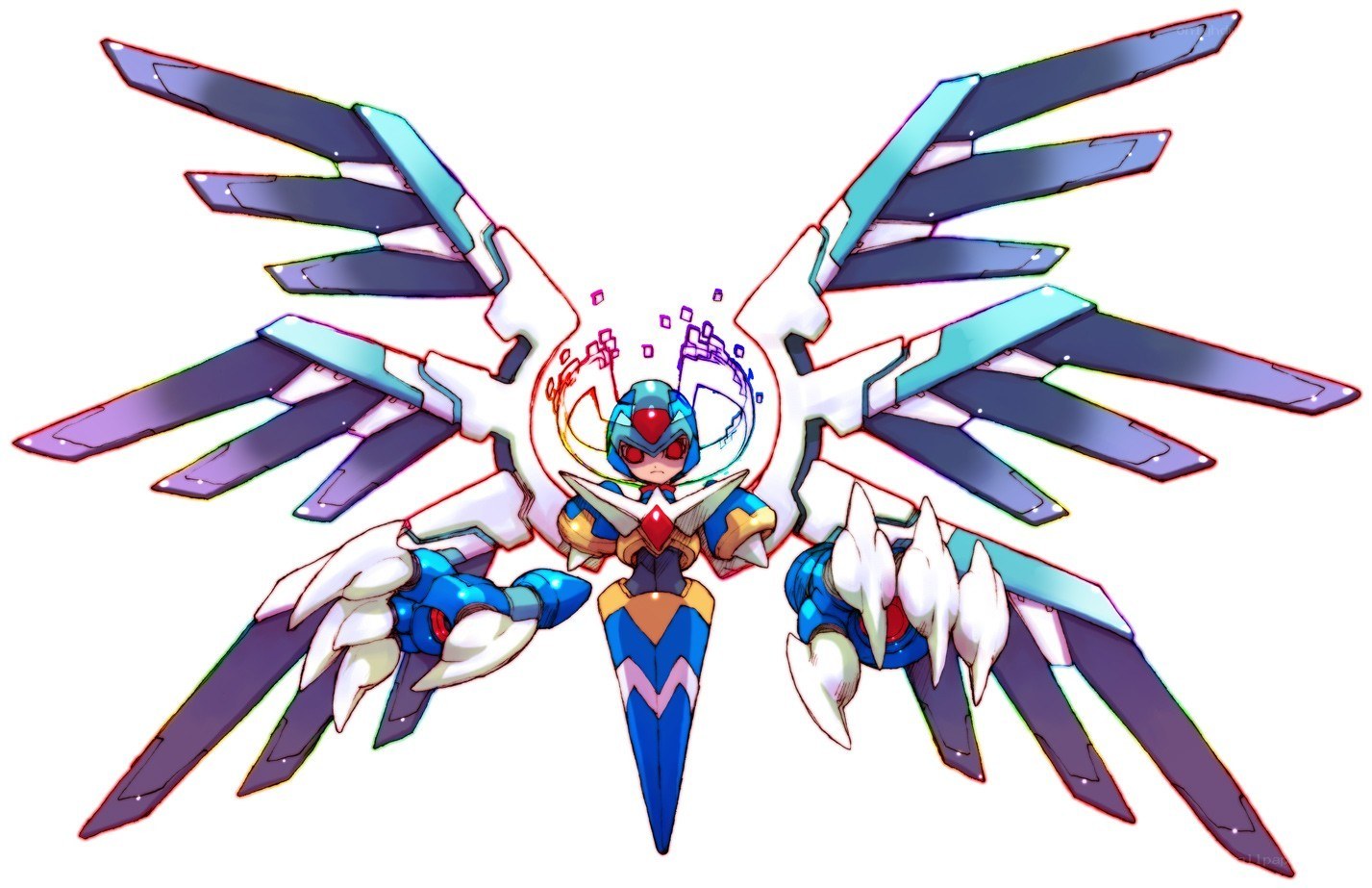 Mega Man X with wings