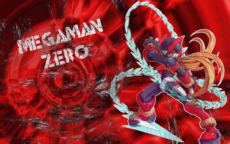 Mega Man Zero Character — Red, Dramatic, Digital Art