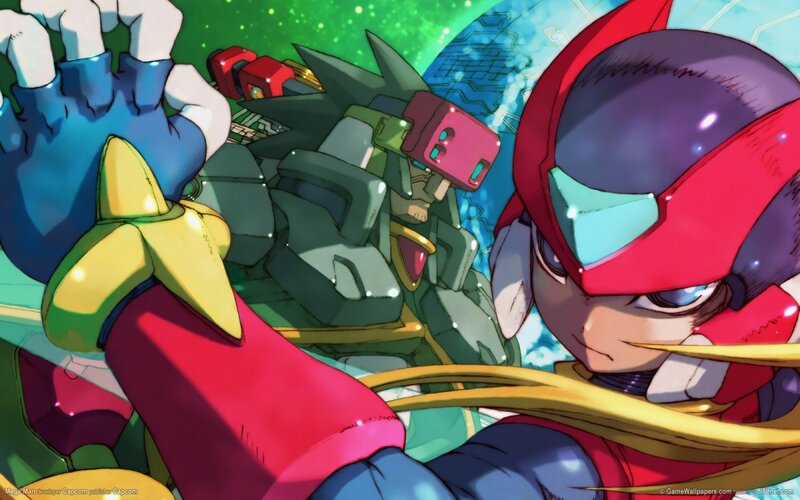Mega Man Zero facing a robot