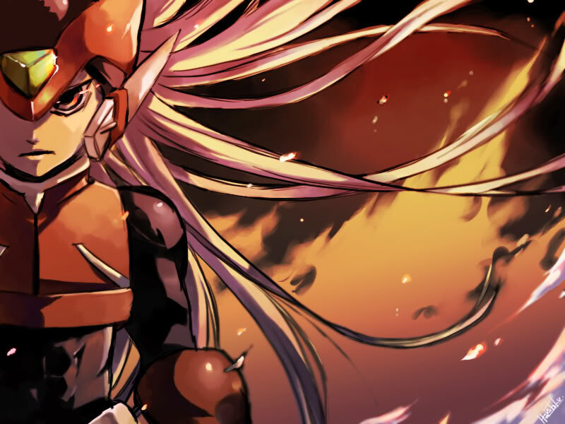 Mega Man Zero in action
