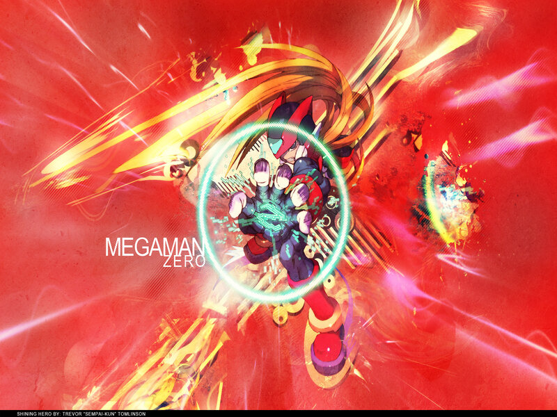 Mega Man Zero in Action — Red, Dramatic