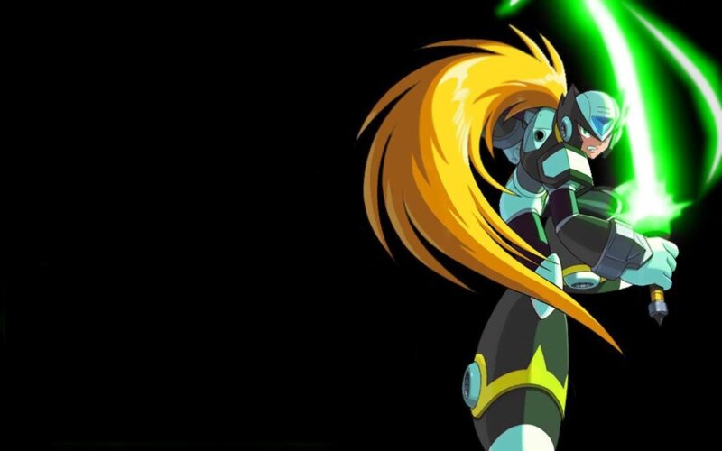 Mega Man Zero with green sword