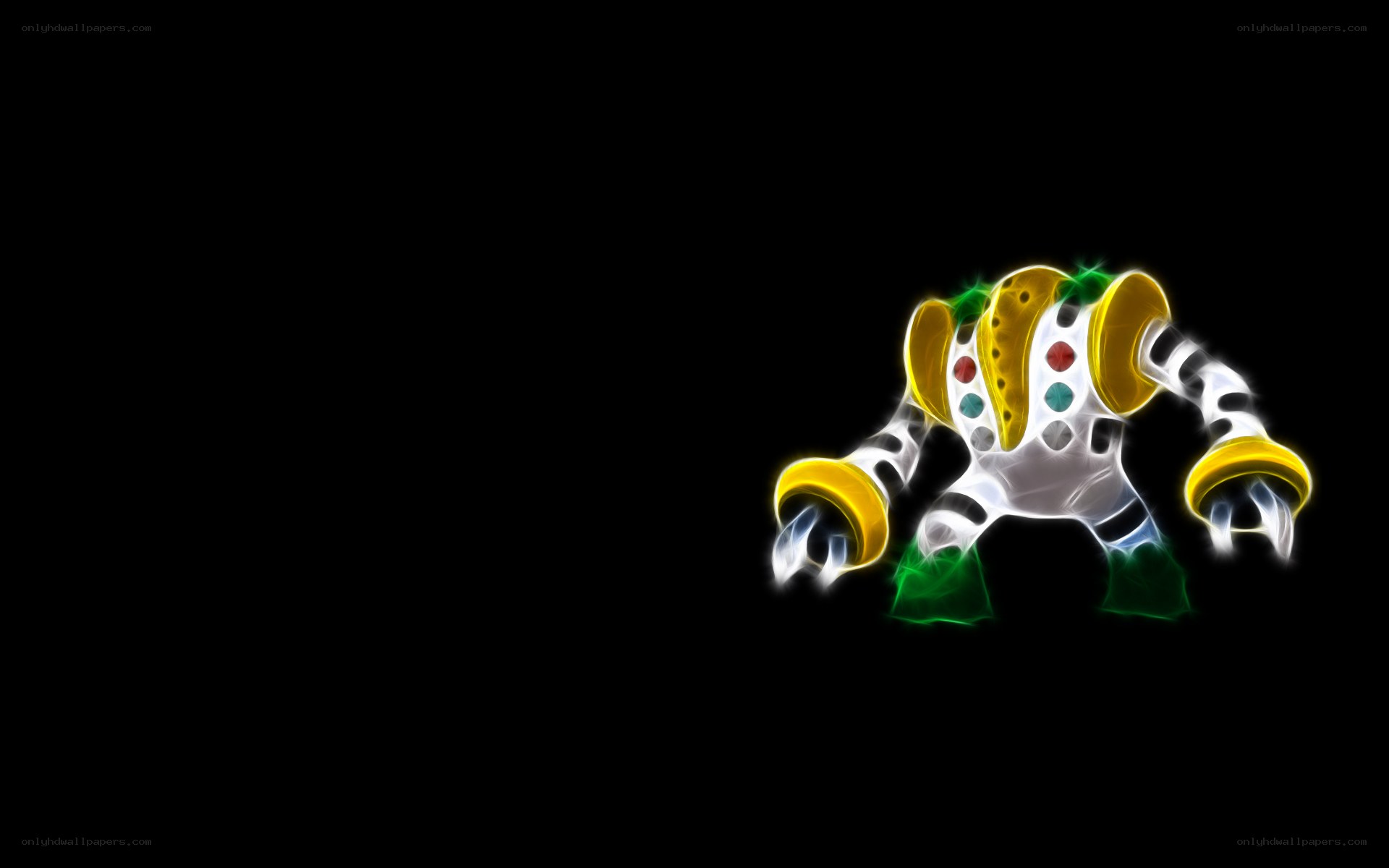 Mega Metagross glowing artwork