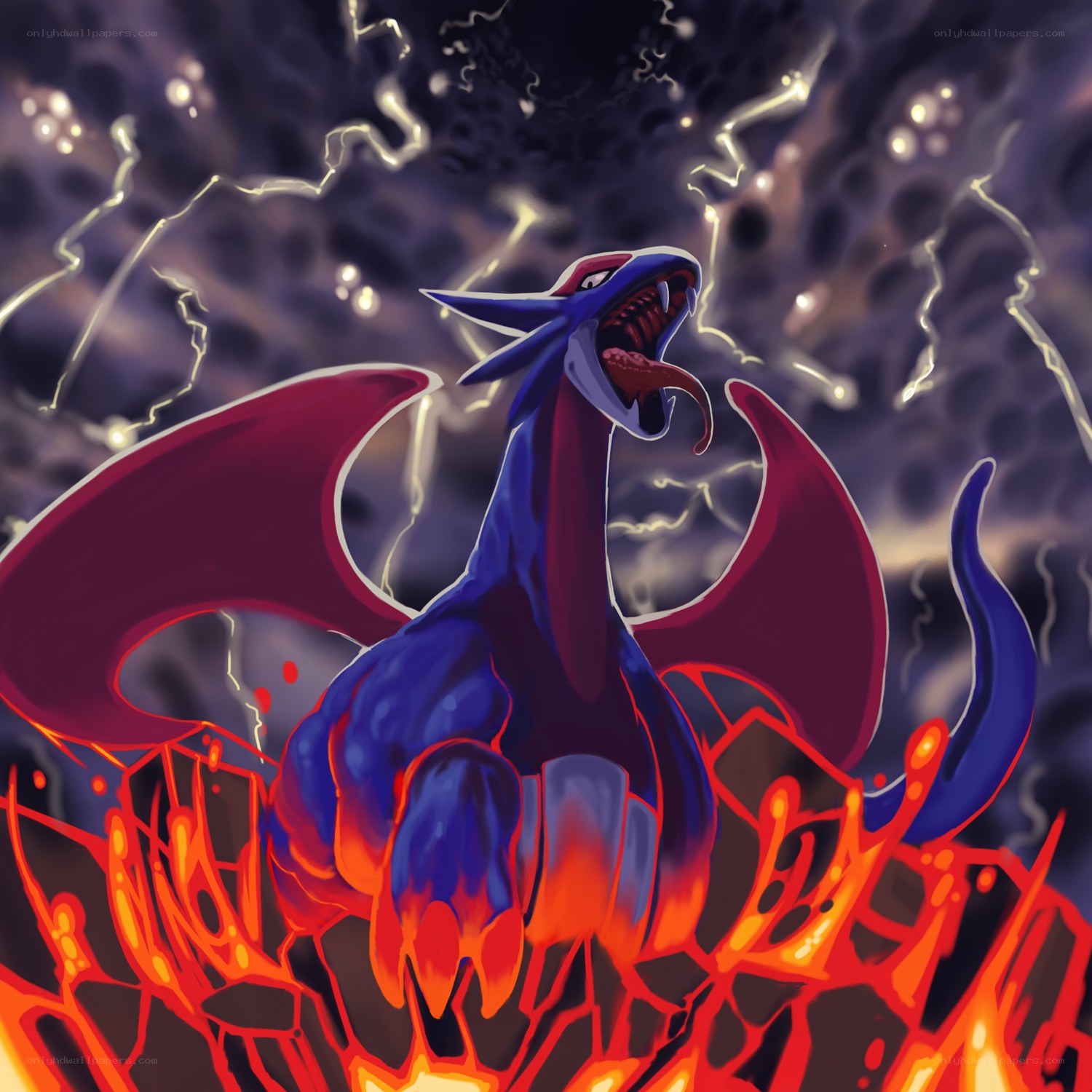 Mega Rayquaza in battle