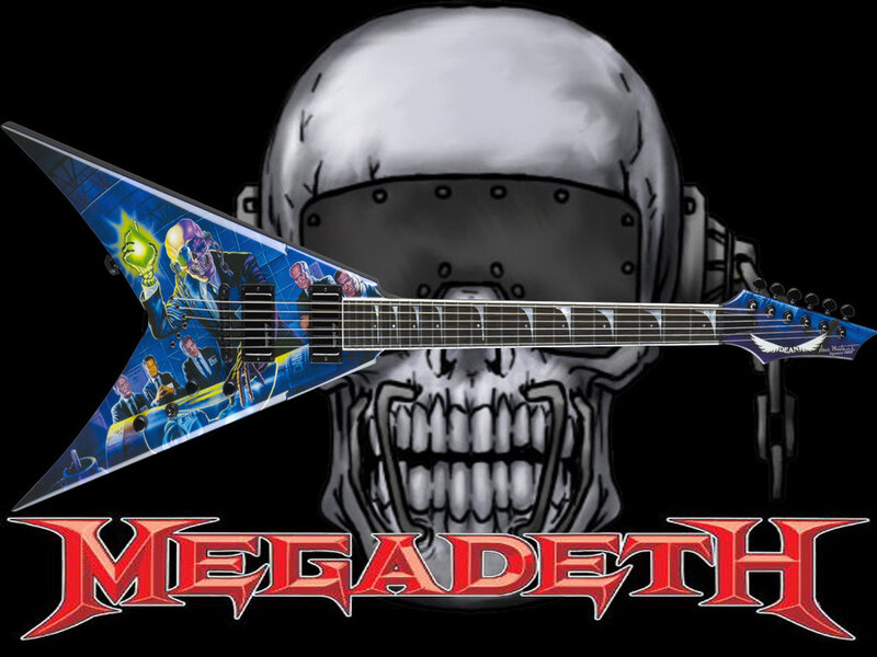 Megadeth electric guitar artwork